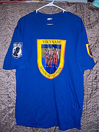 Vintage Vietnam War Honor Service Pride Pow Mia T-shirt